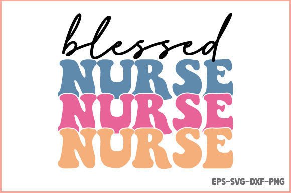 Blessed Nurse Sublimation Graphics for Crafts