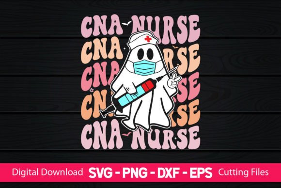 CNA Nurse Retro Boo Ghost