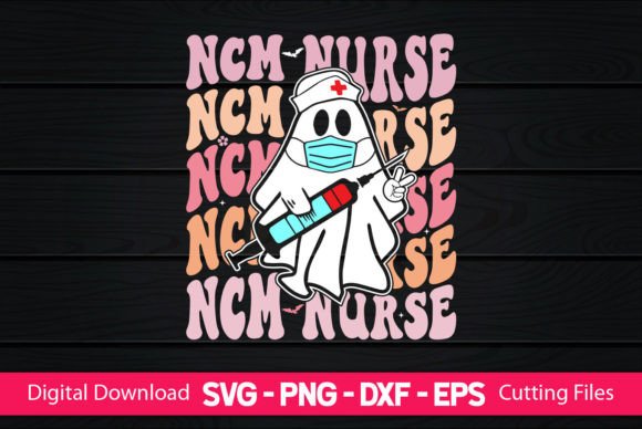 NCM Nurse Retro Boo Ghost