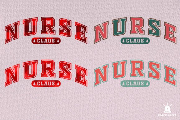 Nurse Claus Varsity Christmas SVG: Graphics & Crafts Magic
