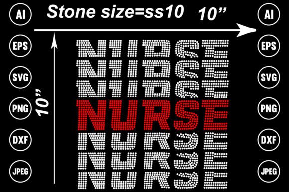 Nurse Rhinestone Design: Graphics for Crafts