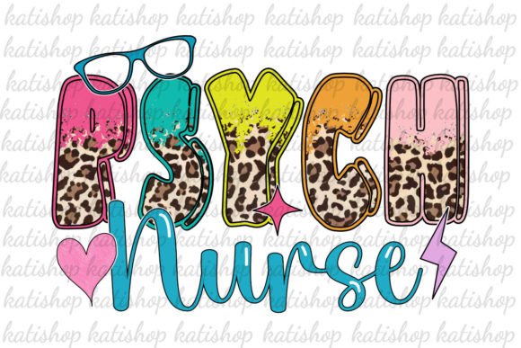 PSYCH Psychiatric Nurse Png Sublimation