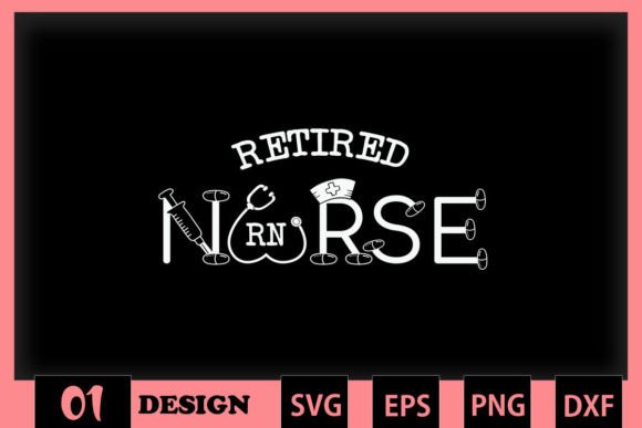 Retired Nurse RN Nurse Doodle