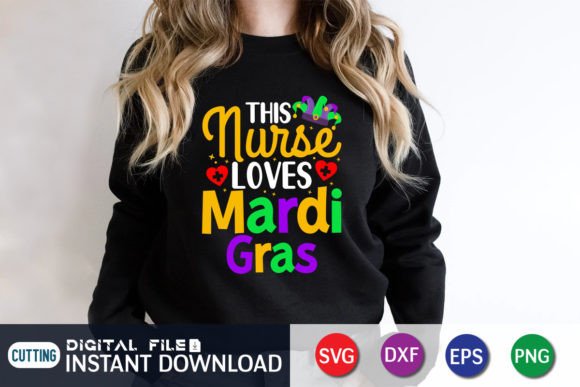 This Nurse Loves Mardi Gras SVG